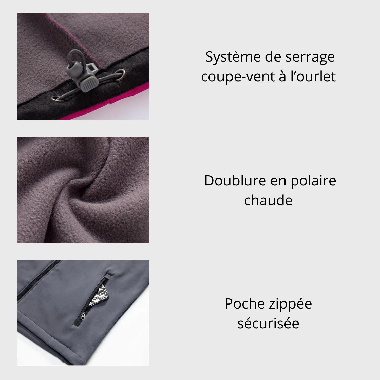 Warme Softshell-Skijacke für Herren
