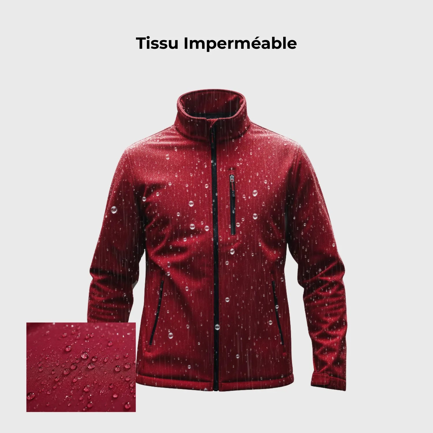 Warme Softshell-Skijacke für Herren