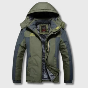 Wasserdichte Herren-Wanderjacke mit Fleecefutter