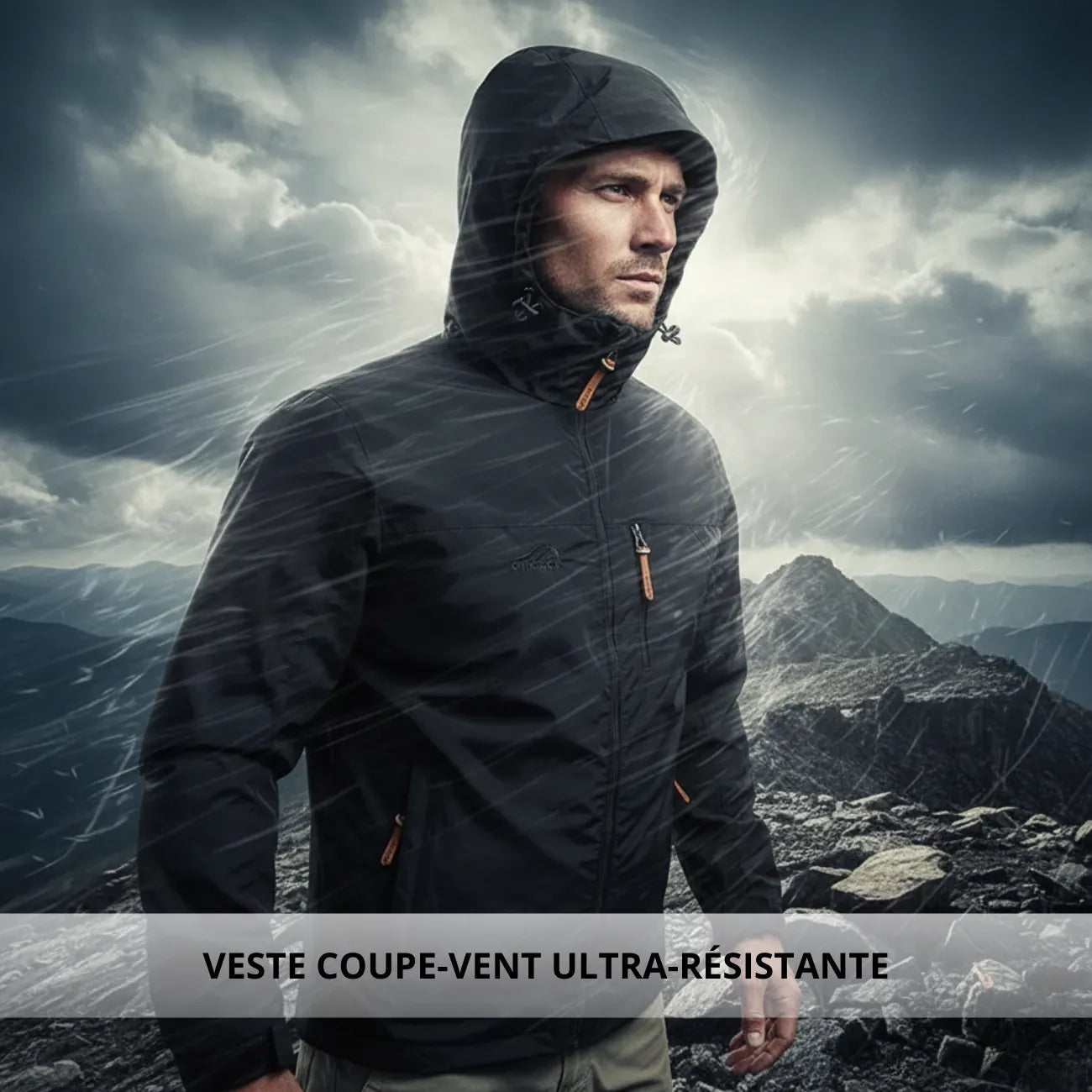 Winddichte Wanderjacke für die Berge