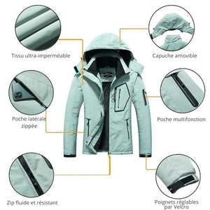 Warme Trekkingjacke für Damen