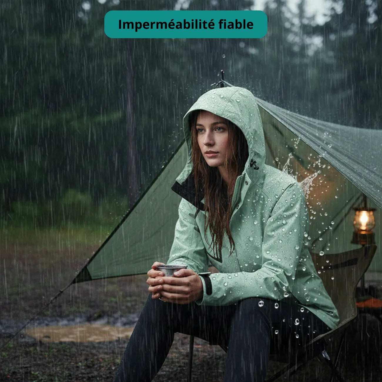 Warme Trekkingjacke für Damen