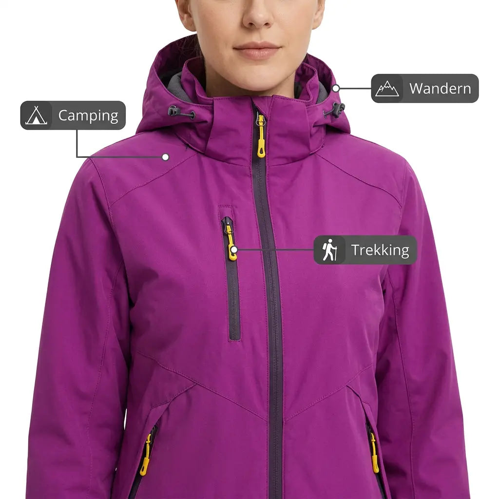 Damen-Wanderjacke wasserdicht – Aktivitäten