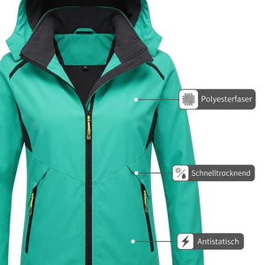 Damen-Wanderjacke wasserdicht – Materialeigenschaften