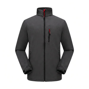 Herren Softshell-Skijacke Grau – Vorderansicht
