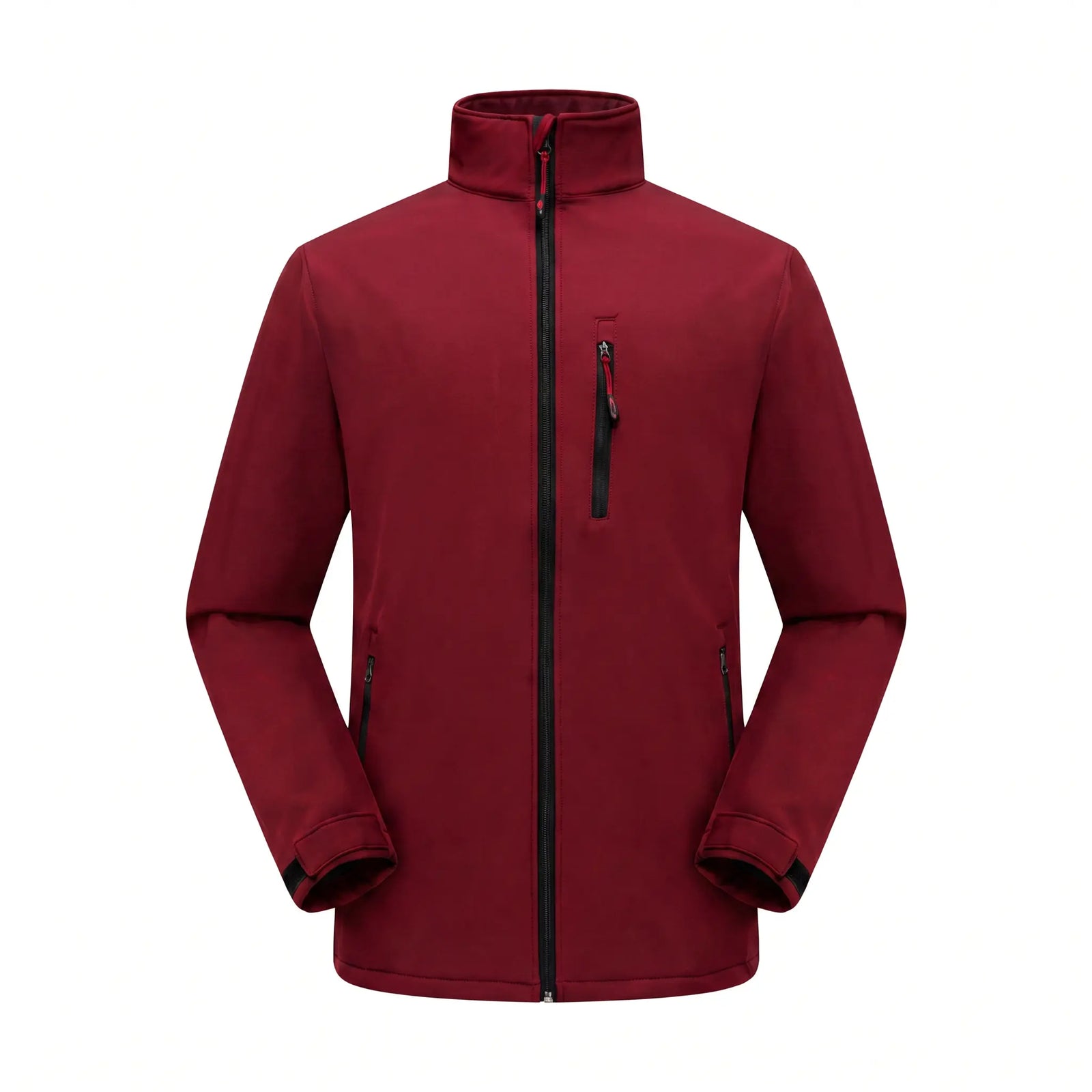 Herren Softshell-Skijacke Rot – Vorderansicht