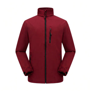 Herren Softshell-Skijacke Rot – Vorderansicht
