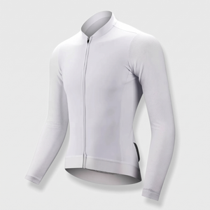 Radtrikot mit UV-Schutz 50+ in Weiß, Seitenansicht