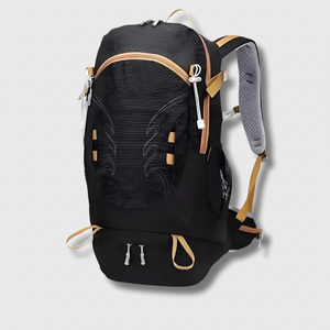 Wanderrucksack 30L für draußen – schwarz, Frontansicht