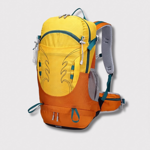 Wanderrucksack 30L für draußen – gelb/orange, Frontansicht