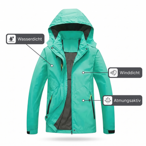 Damen-Wanderjacke wasserdicht – Schutzfunktionen