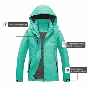 Damen-Wanderjacke wasserdicht – Details