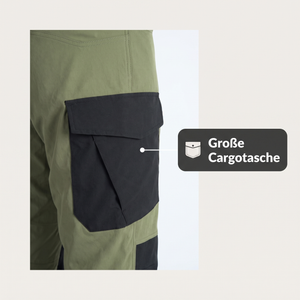 Outdoor-Cargo-Set Nahaufnahme der großen Cargotasche