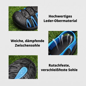 Herren-Leder-Wandersandalen Details: hochwertiges Leder-Obermaterial, weiche dämpfende Zwischensohle, rutschfeste verschleißfeste Sohle