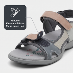 Bequeme Wandersandalen Damen: robuste Klettverschlüsse für sicheren Halt