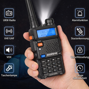 Funkgeraet Funktionen UKW VOX Taschenlampe Alarmfunktion