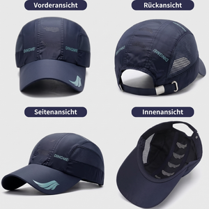 Sportcap Vorderansicht Rueckansicht Seitenansicht Innenansicht