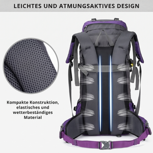 Wanderrucksack leichtes atmungsaktives Design