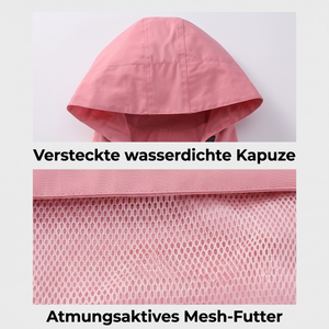 Regenset Kapuze und Mesh-Futter Detail