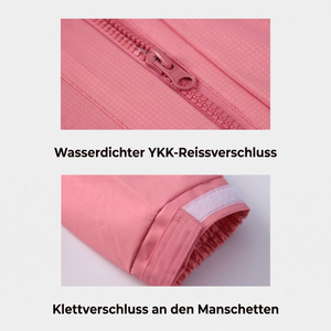 Regenset Reissverschluss und Manschetten Detail