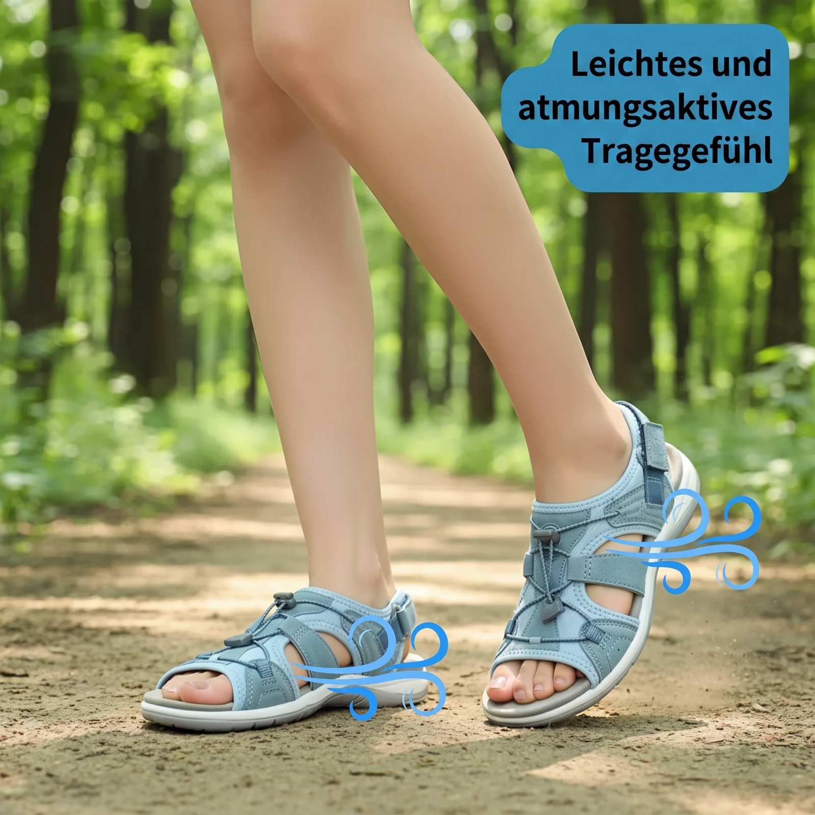 Wandersandalen leichtes und atmungsaktives Tragegefühl