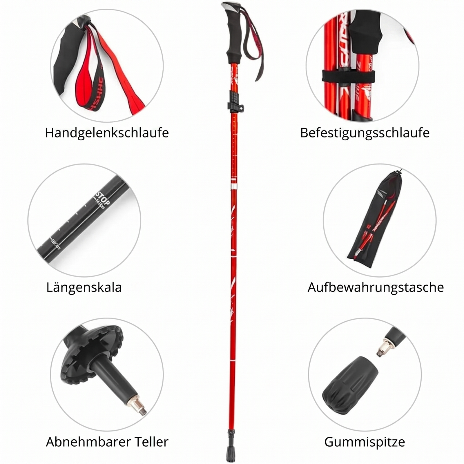 Merkmale - Trekking-Wanderstöcke