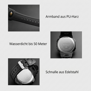 Materialdetails - Multifunktions-Survival-Uhr LED