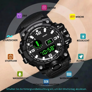 Funktionen - Herren-Outdoor-Trekkinguhr