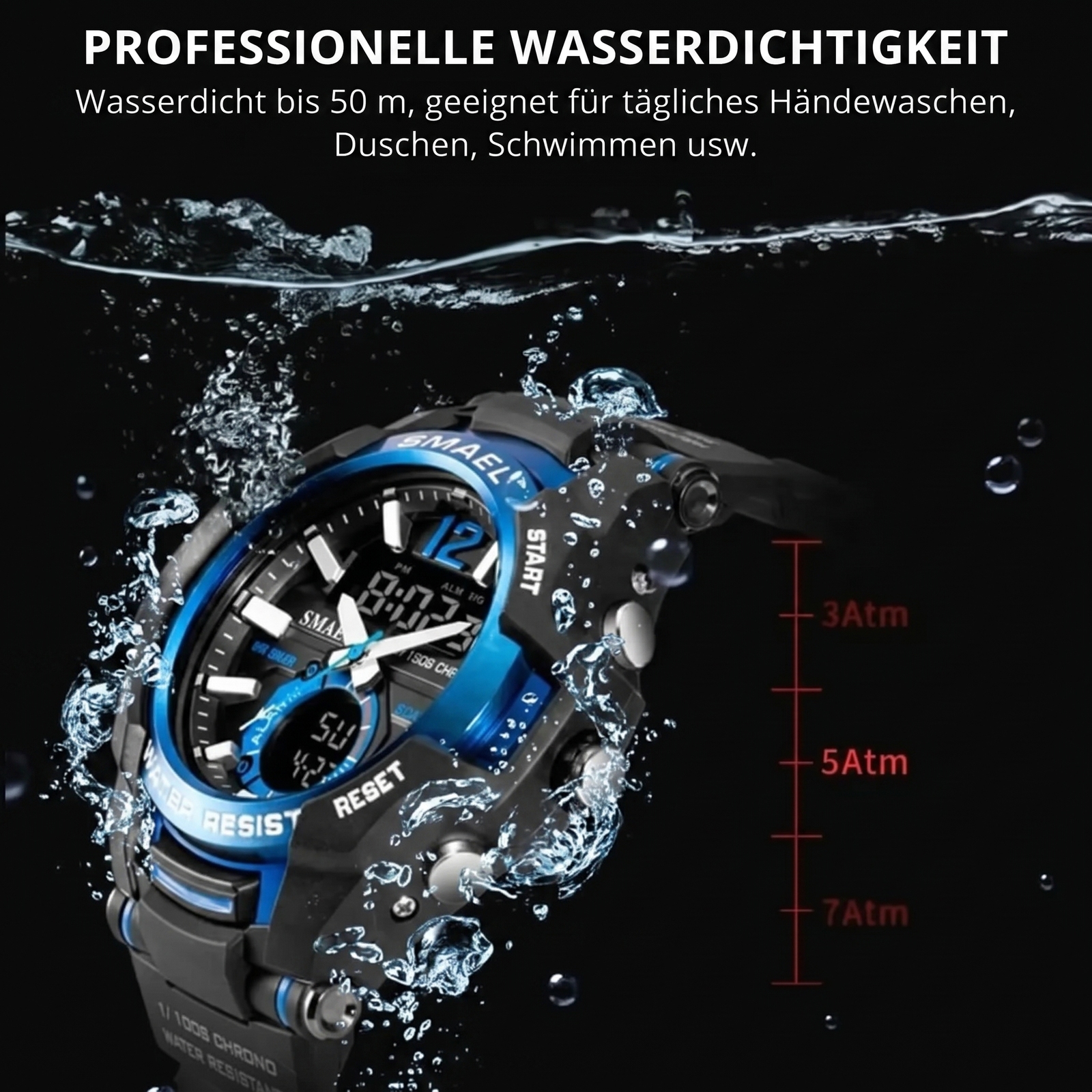 Outdoor-Wanderuhr Robust | Berggrat