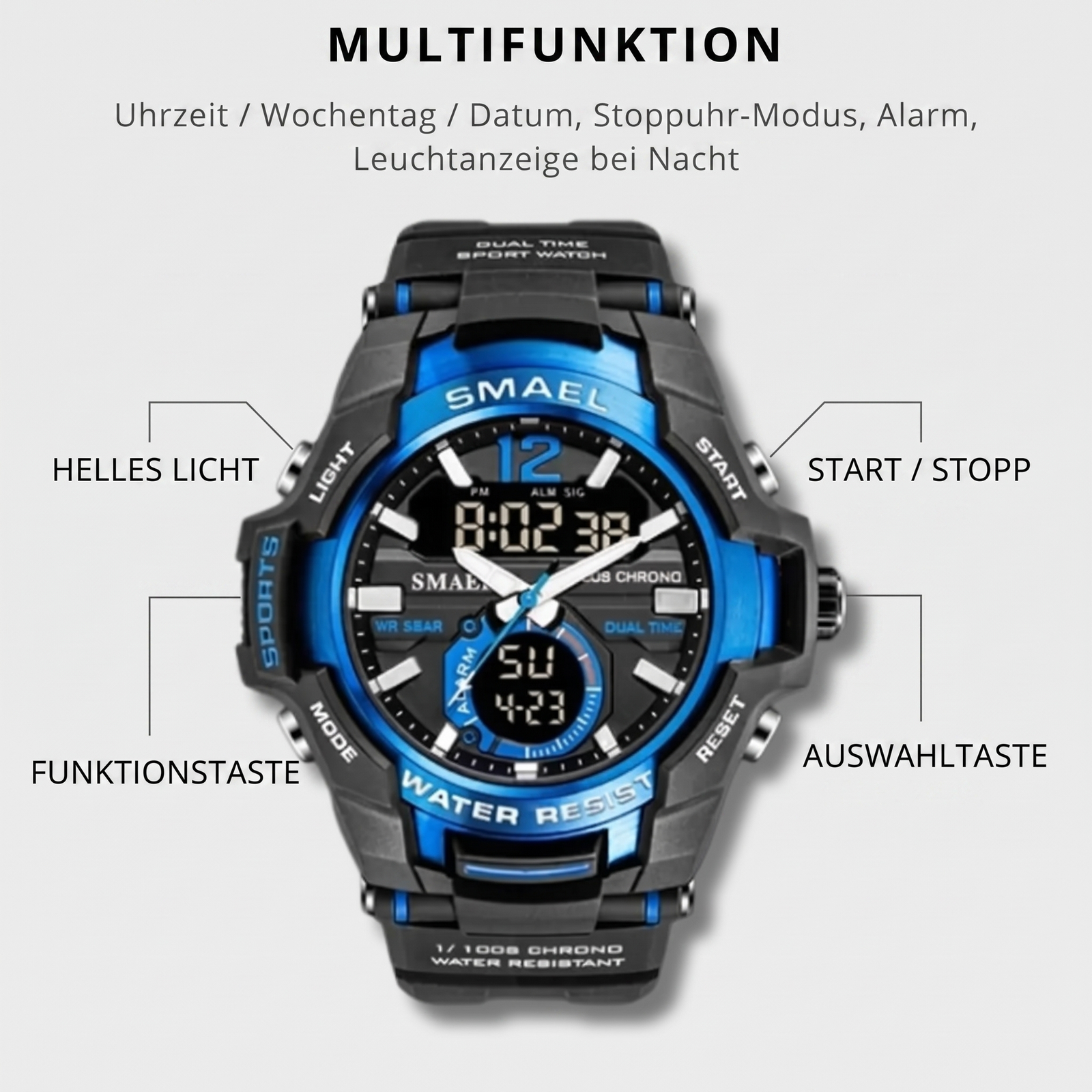 Outdoor-Wanderuhr Robust | Berggrat