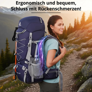 Wanderrucksack 75L Touren - Ergonomisch und bequem, Schluss mit Rückenschmerzen