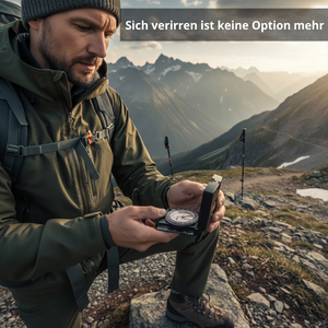 Wanderkompass mit Peilspiegel - Sich verirren ist keine Option mehr