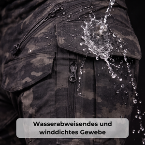 Camouflage-Trekkinghose taktisch - Wasserabweisendes und winddichtes Gewebe