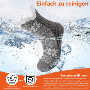 Beheizbare Fleece-Akkusocken - Einfach zu reinigen