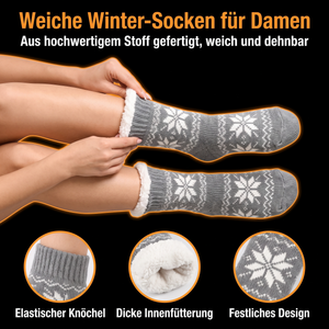 Beheizbare Fleece-Akkusocken - Weiche Winter-Socken für Damen