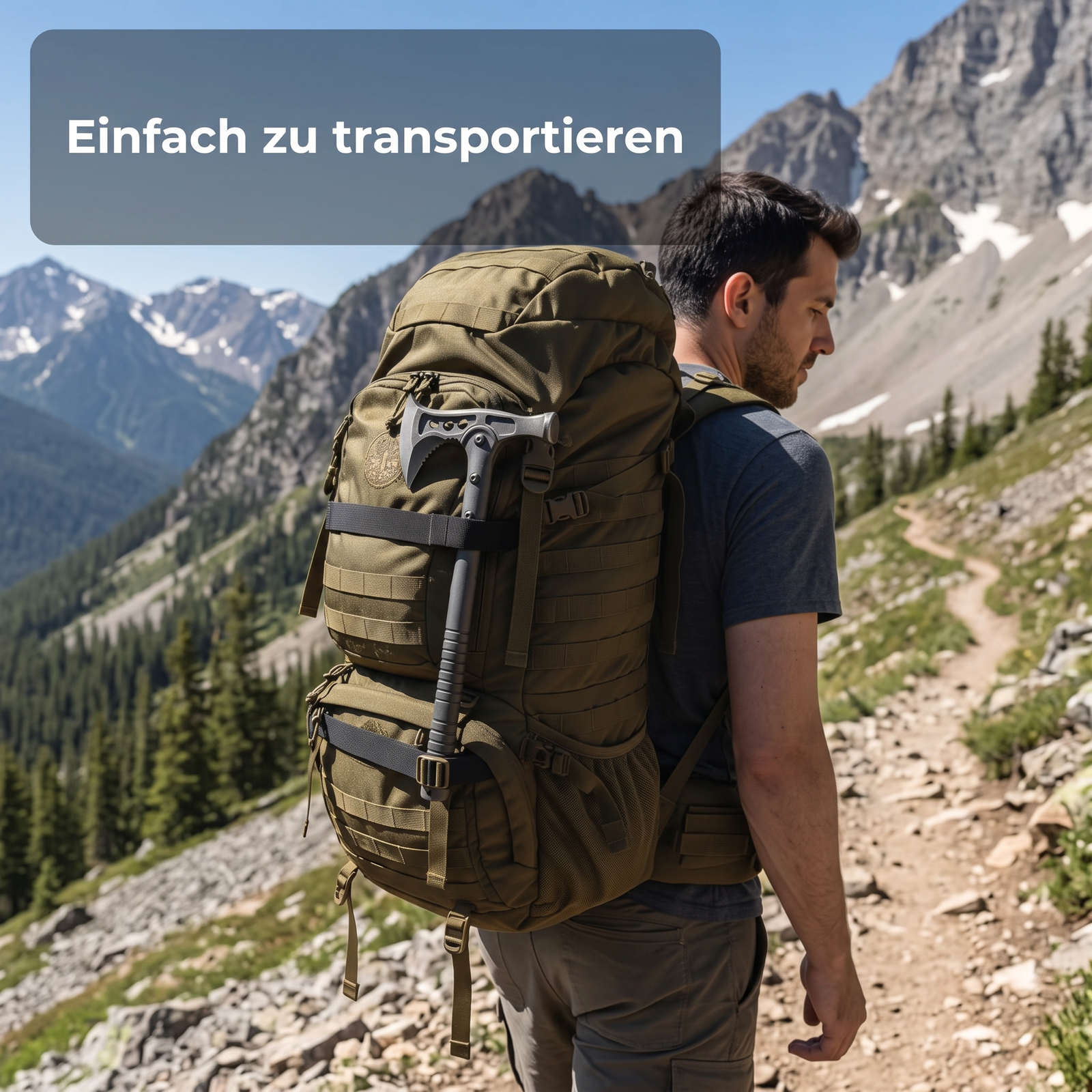 Camping-Survival-Axt Nylongriff - Einfach zu transportieren