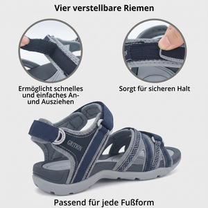 Damen-Berg-Wandersandalen - Vier verstellbare Riemen
