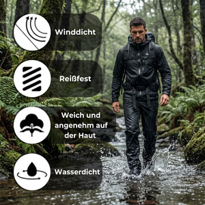 Herren Regen-Überhose - Winddicht, Reißfest, Weich, Wasserdicht