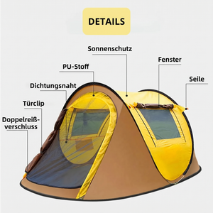 Campingzelt für 2 bis 3 Personen - Details