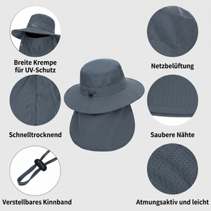 UV-Wanderhut mit Nackenlasche - Merkmale