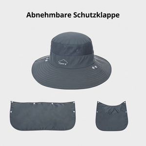 UV-Wanderhut mit Nackenlasche - Abnehmbare Schutzklappe
