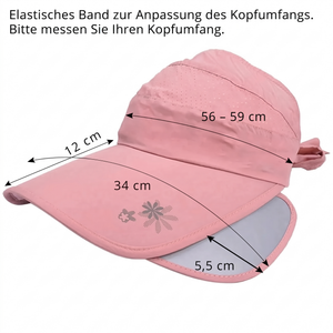 Damen-UV-Schutz-Hut - Größentabelle