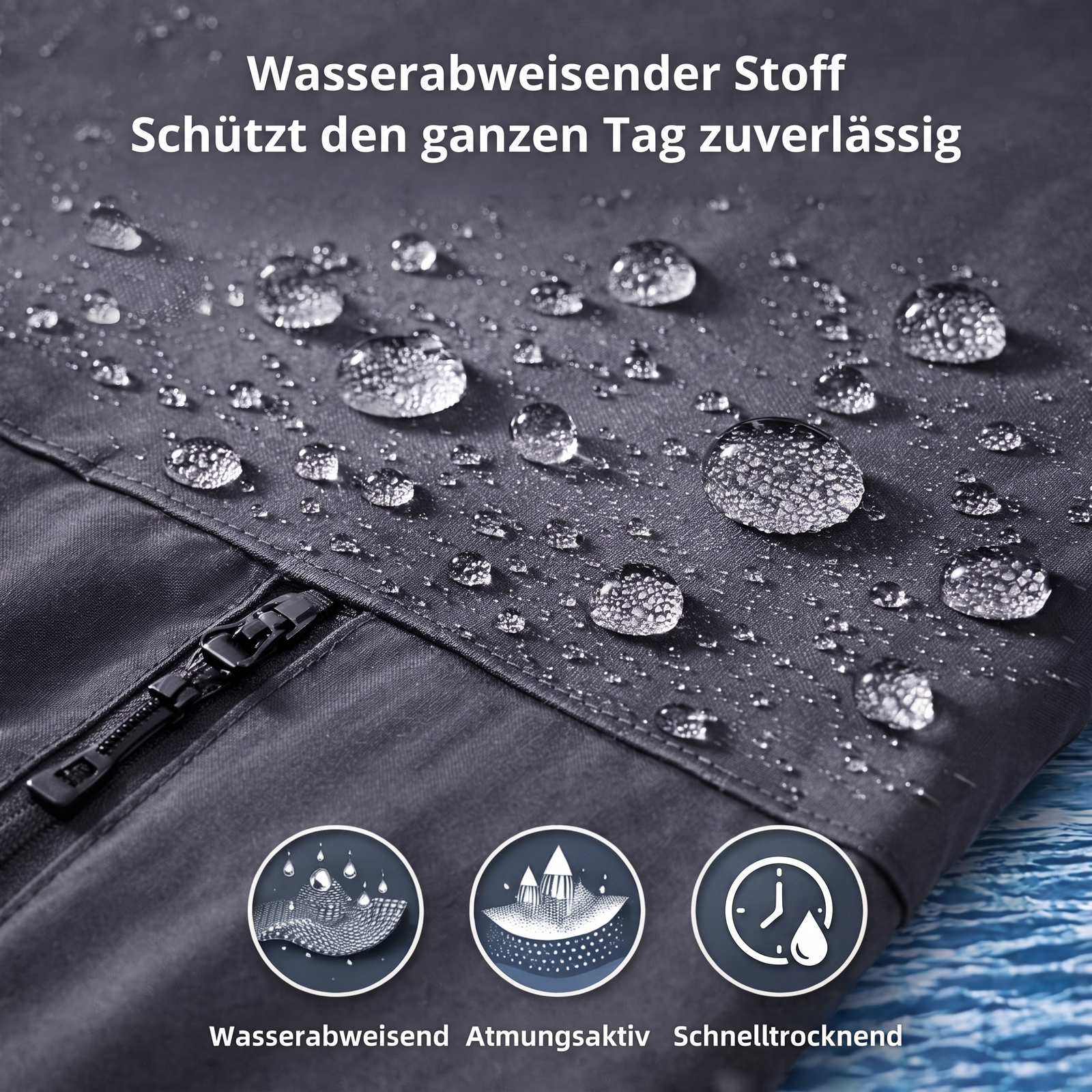 Atmungsaktive Wanderhose Damen - Wasserabweisend