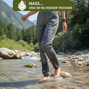 Nass... und im Nu wieder trocken