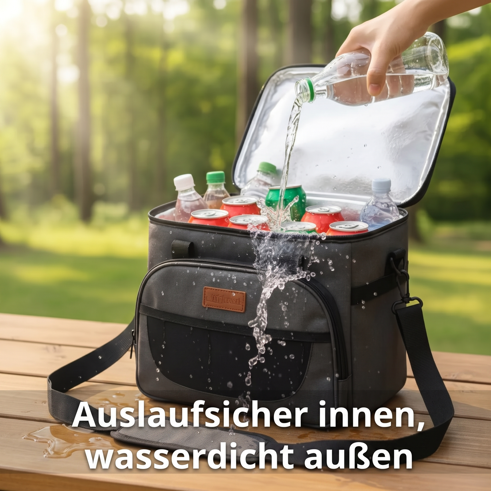 Auslaufsicher innen, wasserdicht außen