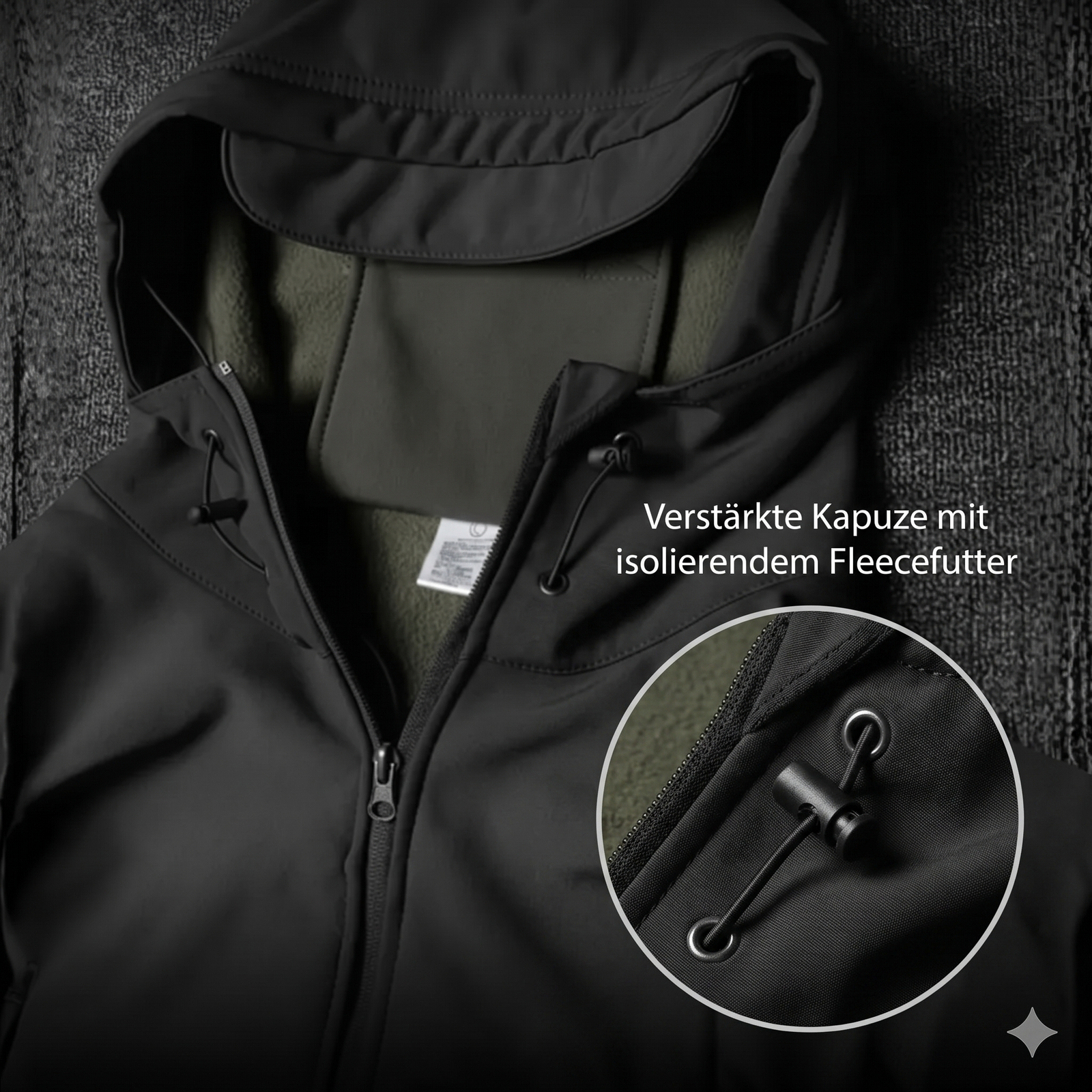Softshell-Wanderset, winddicht