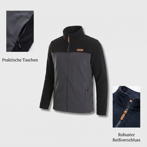 Herren Fleecejacke Patchwork