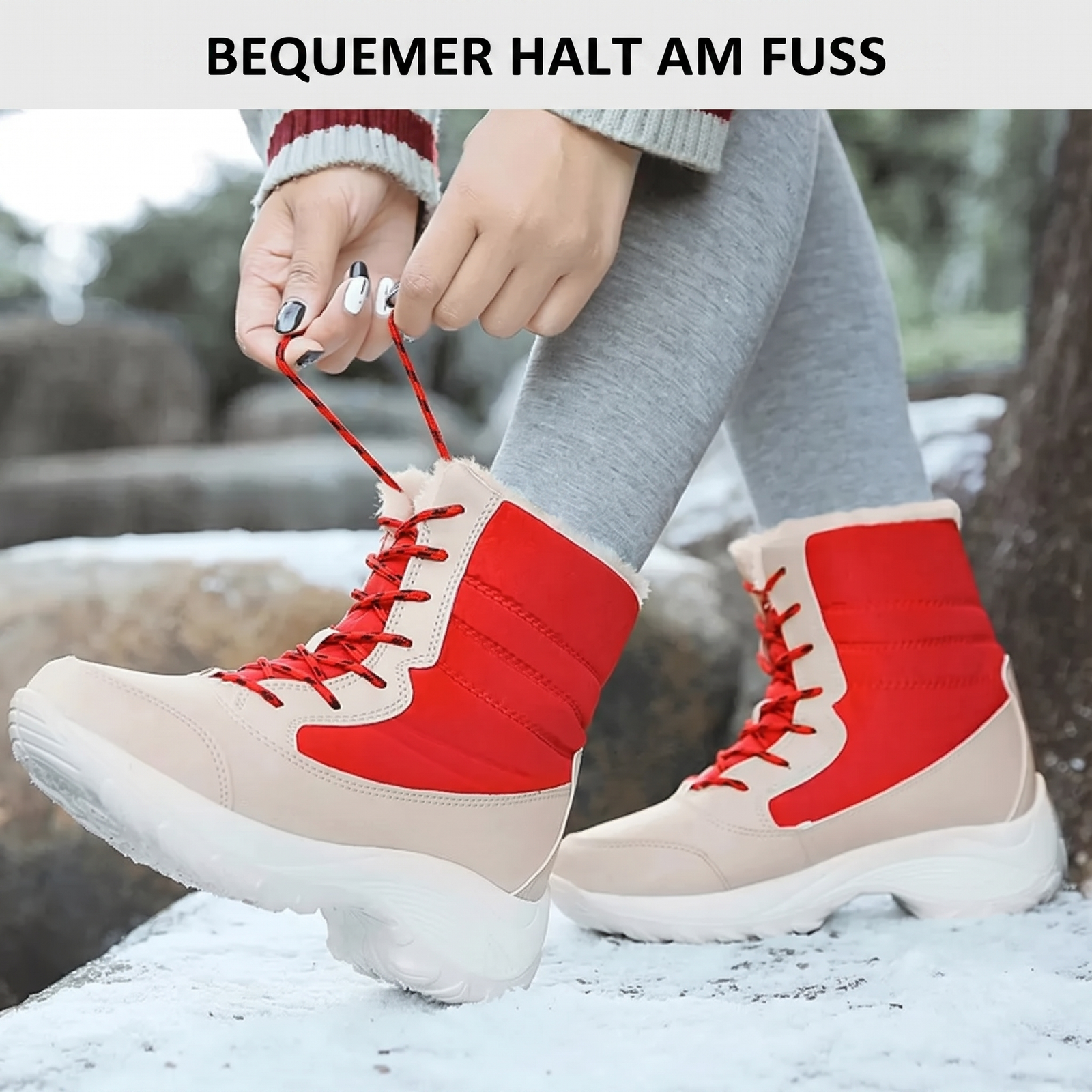 Damen Après-Ski-Stiefeletten gefüttert
