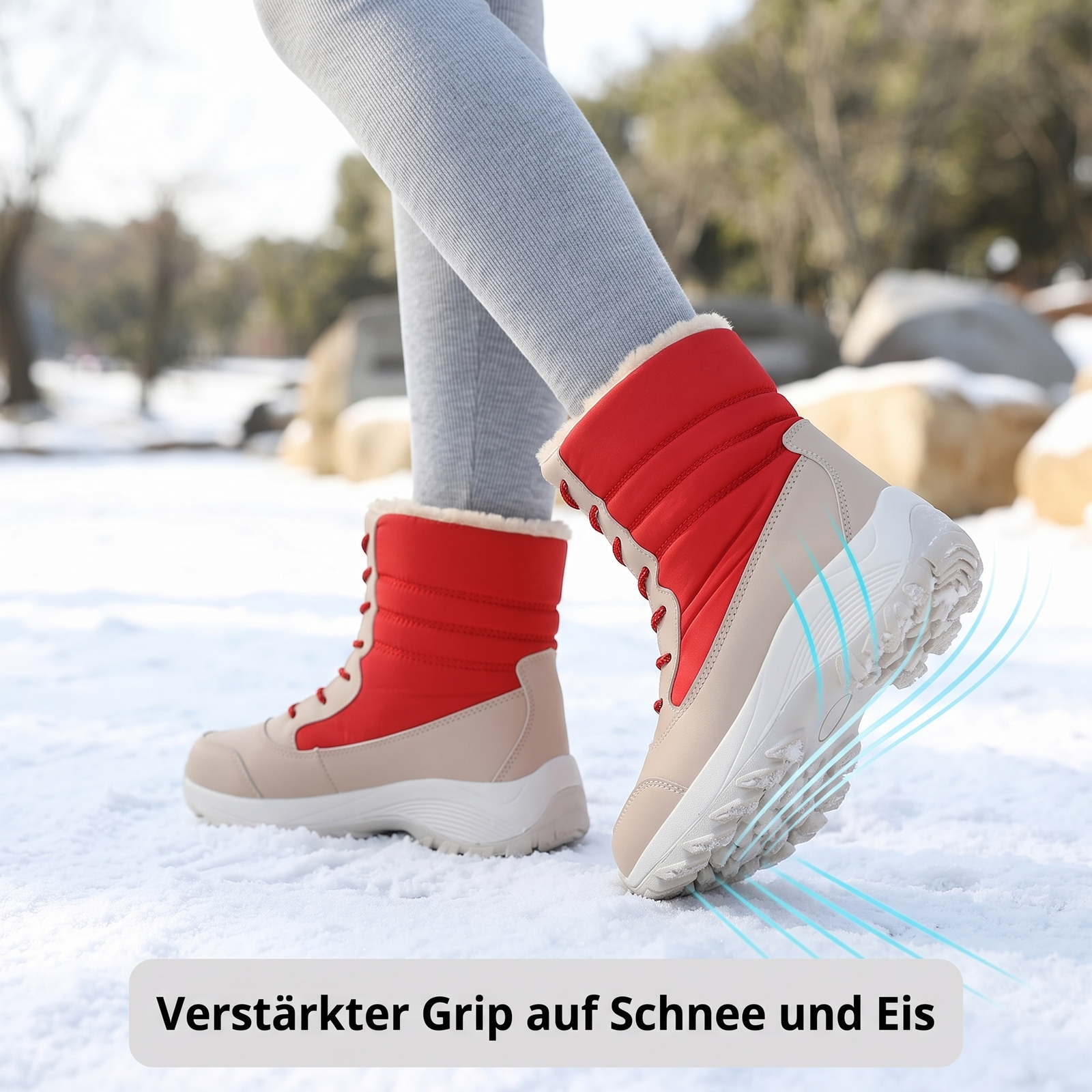 Damen Après-Ski-Stiefeletten gefüttert