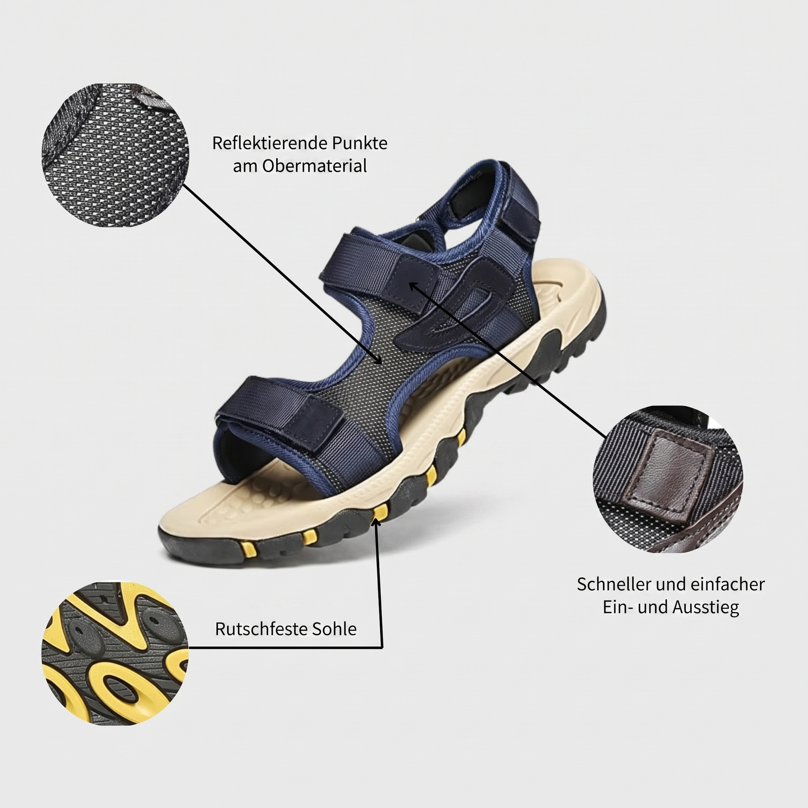 Trekkingsandalen Bergprofil